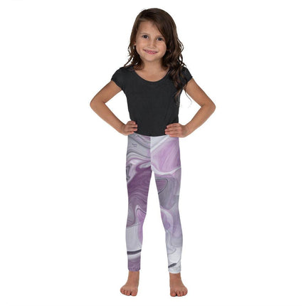 Marbled Purple Kids Leggings - Trump Tees