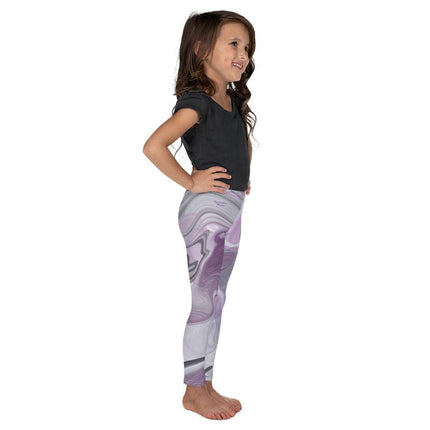 Marbled Purple Kids Leggings - Trump Tees