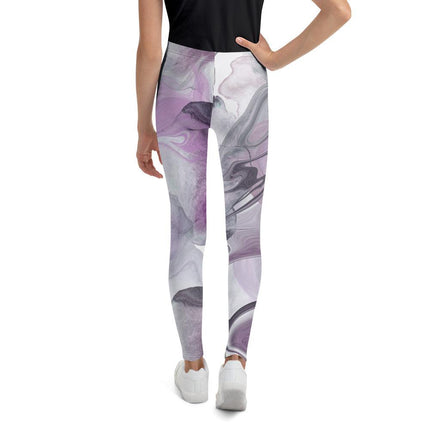 Marbled Purple Youth Leggings - Trump Tees