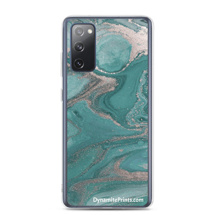 Marbled Teal Clear Case for Samsung® - Trump Tees