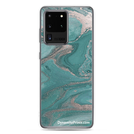 Marbled Teal Clear Case for Samsung® - Trump Tees