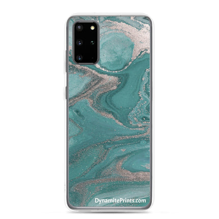 Marbled Teal Clear Case for Samsung® - Trump Tees