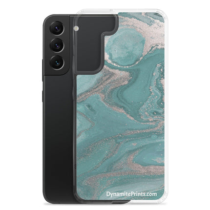 Marbled Teal Clear Case for Samsung® - Trump Tees