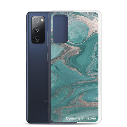 Marbled Teal Clear Case for Samsung® - Trump Tees