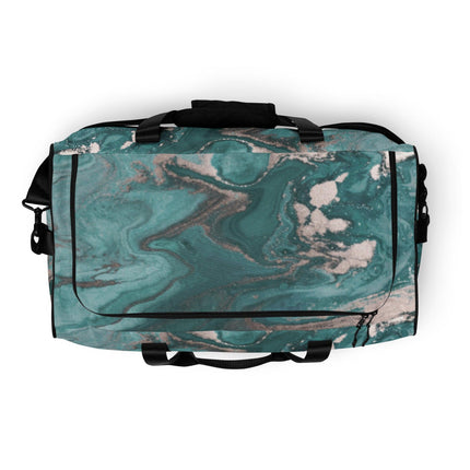 Marbled Teal Duffle bag - Trump Tees