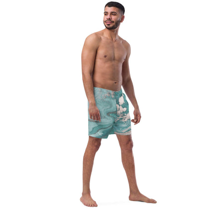 Marbled Teal Men's Boardshorts - Trump Tees