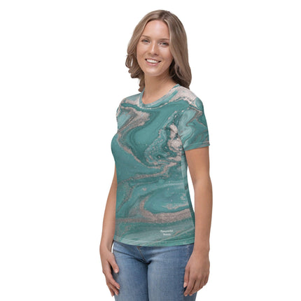 Marbled Teal Women's shirt - Trump Tees