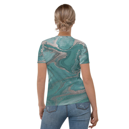 Marbled Teal Women's shirt - Trump Tees