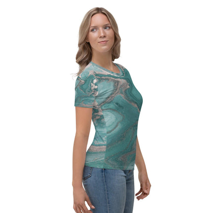 Marbled Teal Women's shirt - Trump Tees