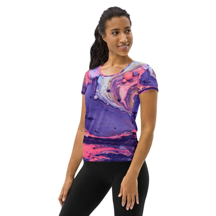 Marbled Women's Athletic Shirt - Trump Tees