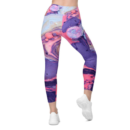 Marbled Women's Leggings With Pockets - Trump Tees