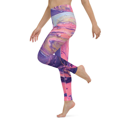 Marbled Women's Yoga Leggings - Trump Tees