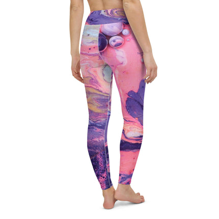 Marbled Women's Yoga Leggings - Trump Tees