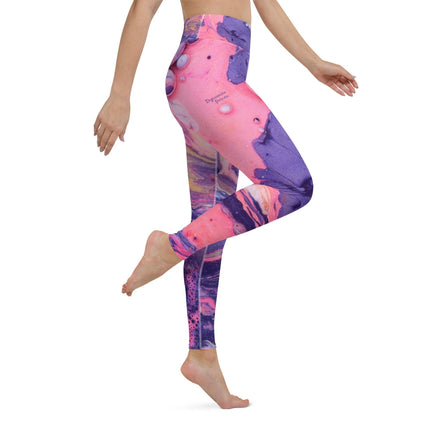 Marbled Women's Yoga Leggings - Trump Tees