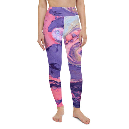 Marbled Women's Yoga Leggings - Trump Tees