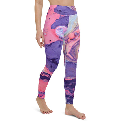 Marbled Women's Yoga Leggings - Trump Tees