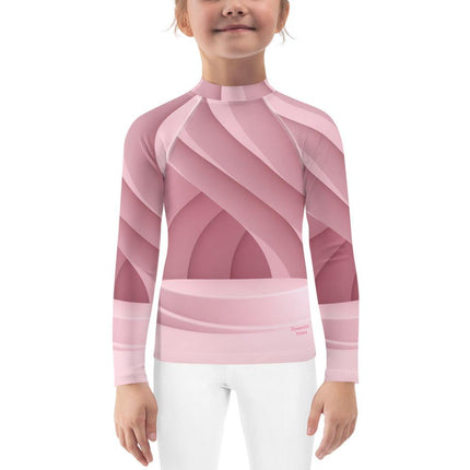 Mauve Ribbon Kids Rash Guard - Trump Tees