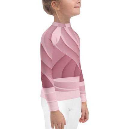 Mauve Ribbon Kids Rash Guard - Trump Tees