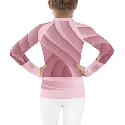 Mauve Ribbon Kids Rash Guard - Trump Tees