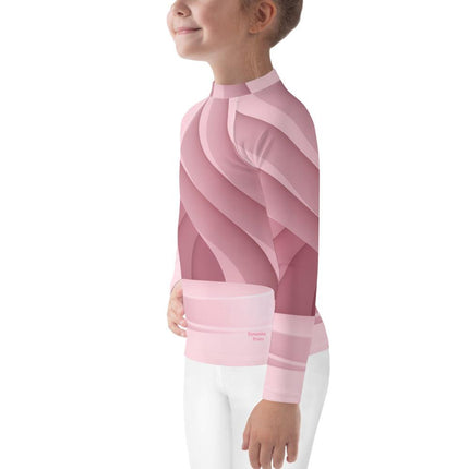 Mauve Ribbon Kids Rash Guard - Trump Tees