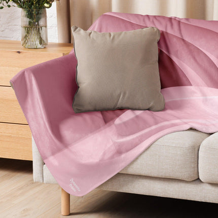 Mauve Ribbon Sherpa Blanket - Trump Tees