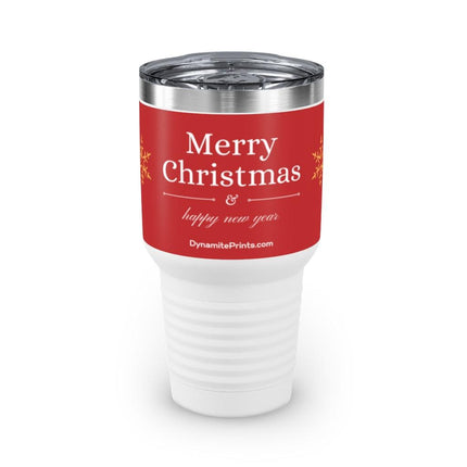 Merry Christmas & Happy New Year Ringneck Tumbler, 30oz - Trump Tees