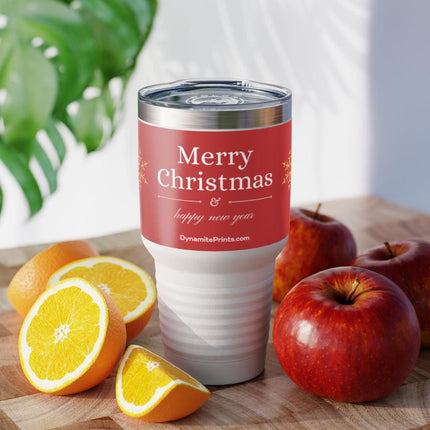 Merry Christmas & Happy New Year Ringneck Tumbler, 30oz - Trump Tees