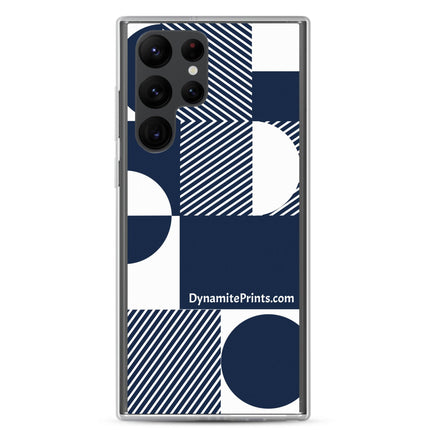 Navy Geometric Clear Case for Samsung® - Trump Tees