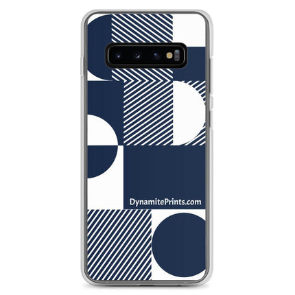 Navy Geometric Clear Case for Samsung® - Trump Tees