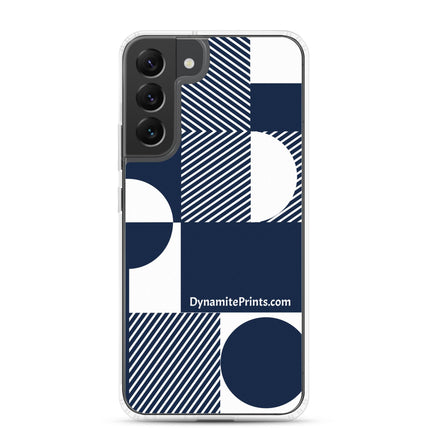 Navy Geometric Clear Case for Samsung® - Trump Tees