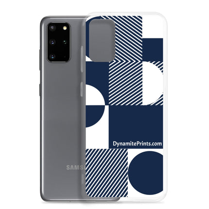 Navy Geometric Clear Case for Samsung® - Trump Tees