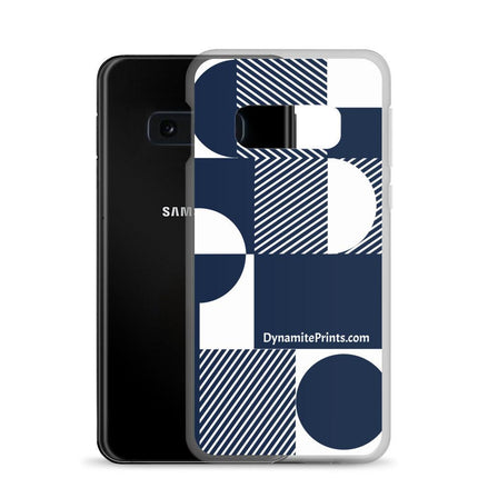 Navy Geometric Clear Case for Samsung® - Trump Tees