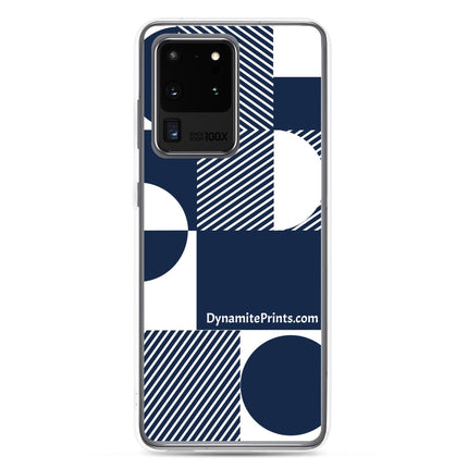 Navy Geometric Clear Case for Samsung® - Trump Tees