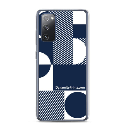 Navy Geometric Clear Case for Samsung® - Trump Tees