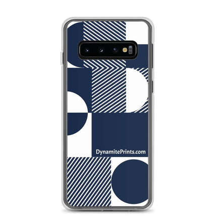 Navy Geometric Clear Case for Samsung® - Trump Tees