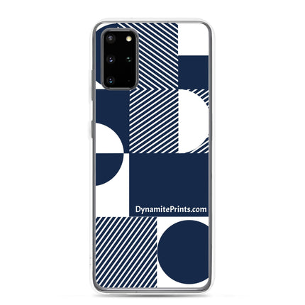 Navy Geometric Clear Case for Samsung® - Trump Tees