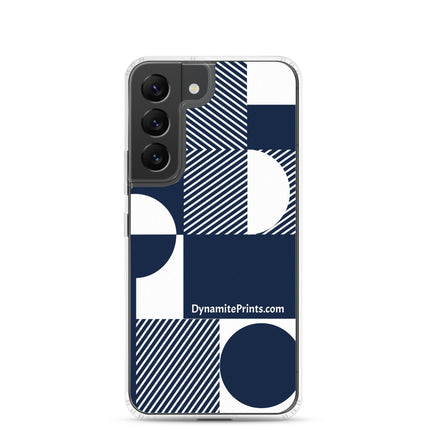 Navy Geometric Clear Case for Samsung® - Trump Tees