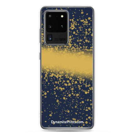 Navy & Gold Splatter Clear Case for Samsung® - Trump Tees