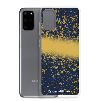 Navy & Gold Splatter Clear Case for Samsung® - Trump Tees