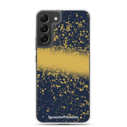 Navy & Gold Splatter Clear Case for Samsung® - Trump Tees