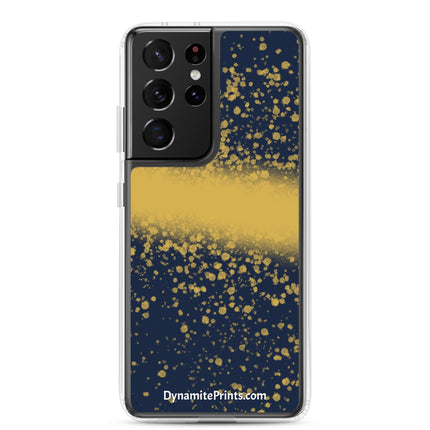 Navy & Gold Splatter Clear Case for Samsung® - Trump Tees