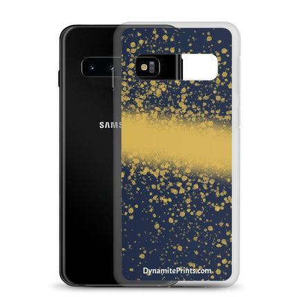 Navy & Gold Splatter Clear Case for Samsung® - Trump Tees