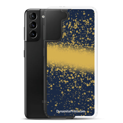 Navy & Gold Splatter Clear Case for Samsung® - Trump Tees