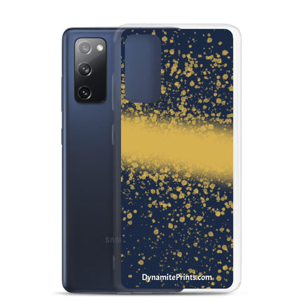 Navy & Gold Splatter Clear Case for Samsung® - Trump Tees