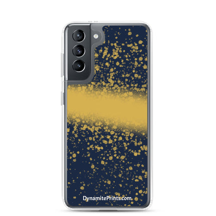 Navy & Gold Splatter Clear Case for Samsung® - Trump Tees