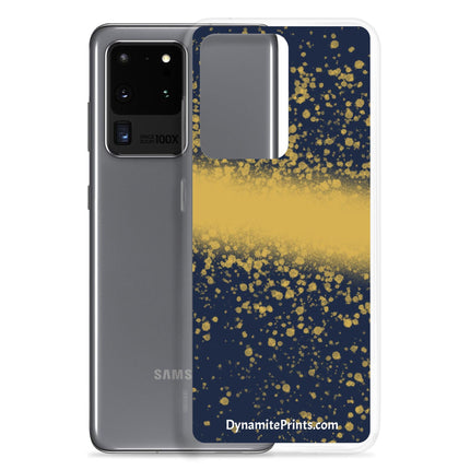 Navy & Gold Splatter Clear Case for Samsung® - Trump Tees