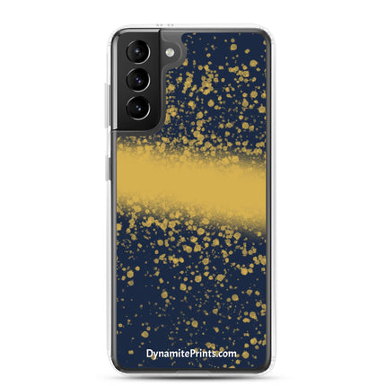 Navy & Gold Splatter Clear Case for Samsung® - Trump Tees