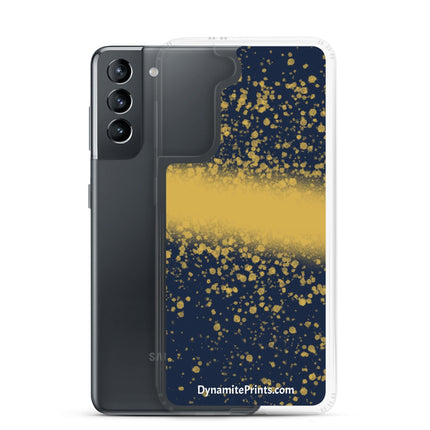 Navy & Gold Splatter Clear Case for Samsung® - Trump Tees