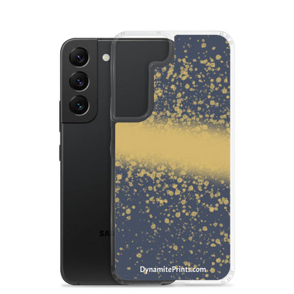 Navy & Gold Splatter Clear Case for Samsung® - Trump Tees