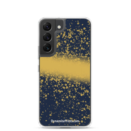 Navy & Gold Splatter Clear Case for Samsung® - Trump Tees